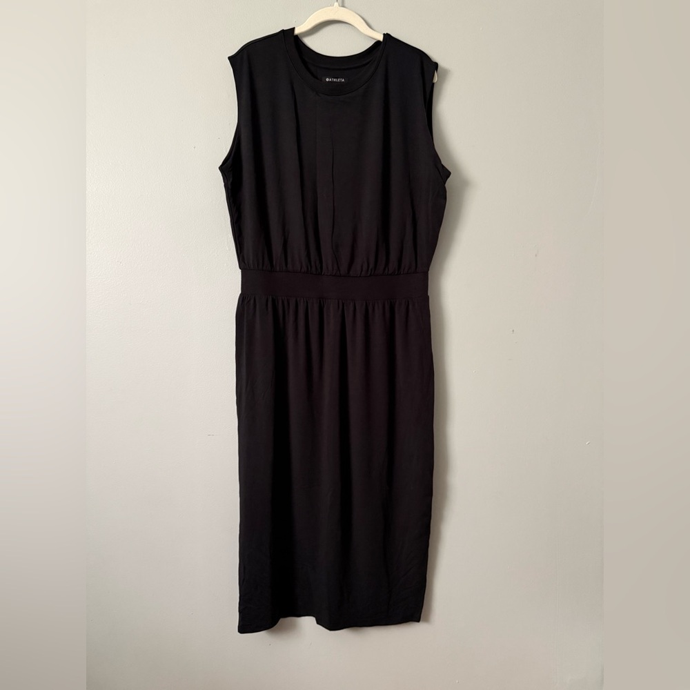 Athleta Black Midi Dress